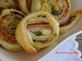 Girelle di pasta sfoglia con zucchine