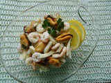 Insalata di mare con tre ingredienti