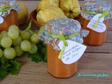 Marmellata di mele cotogne e uva