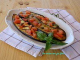 Melanzane grigliate con pomodoro e basilico