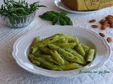 Pasta al pesto di rucola e basilico