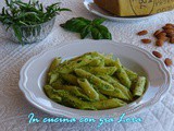 Pasta al pesto di rucola e basilico