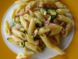 Pasta con zucchine grigliate