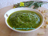 Pesto di rucola selvatica con pinoli