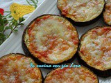 Pizzette di melanzane pomodoro e mozzarella