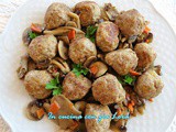 Polpette di carne con funghi misti