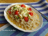 Risotto con cannelli e pomodorini