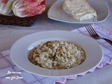 Risotto con radicchio rosa e gorgonzola