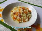 Risotto con zucca gialla e pancetta affumicata