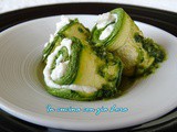 Rotolini di zucchine con crema di ricotta e pesto