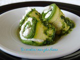 Rotolini di zucchine con crema di ricotta e pesto