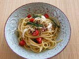 Spaghetti con asparagi di mare