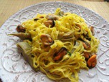 Tagliatelle cozze e carciofi