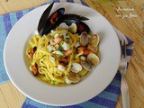 Tagliolini allo scoglio in bianco