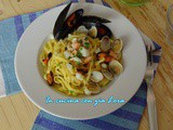 Tagliolini allo scoglio in bianco