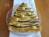 Torta albero di natale con cioccolata e riduzione di arancia