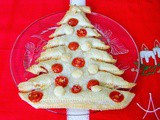 Torta albero di natale di pasta sfoglia