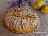 Torta di pere cotogne con gocce di cioccolato