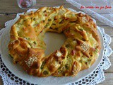 Torta salata corona natalizia centrotavola