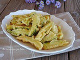 Zucchine fritte con pastella croccanti