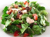 Chopped Greek Salad with Chicken