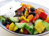 Chopped Greek Salad with Feta Cheese
