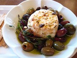 Goat Cheese with Olives, Lemon, and Thyme