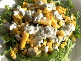 Grilled Corn and Avocado Salad With Feta Dressing