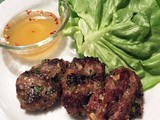 Lemongrass Pork Patties with Vietnamese Dipping Sauce