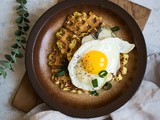 Gaufres de Pommes de Terre aux Oignons Nouveaux