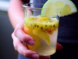 Limonade légère fruit de la passion, nectarine & gingembre