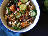 Salade printanière au quinoa et légumes verts