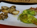 Zucchini Flowers with PorciniFiori di Zucca ai Porcini