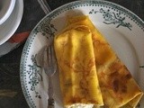 Blintz con mousse leggera al cioccolato bianco