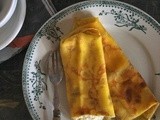 Blintz con mousse leggera al cioccolato bianco