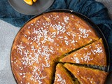 Torta di carote e arance al cocco