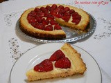 Crostata di fragole e crema pasticcera