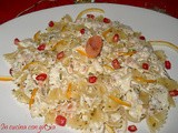 Farfalle al salmone con arancia e melograno