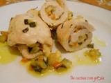 Involtini di pollo con le verdure