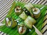 Involtini zucchine e alici marinate