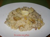 Risotto carciofi e salsiccia