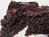 Eggless Rich Chocolate Cake with Chocolate Glaze