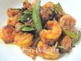 Spicy Prawns Chili Fry