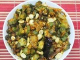 Bendakaya palli vepudu – ladies finger stir fry