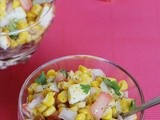 Corn chat – easy healthy corn recipe (corn salad)