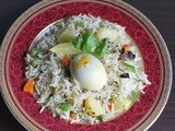 Egg Pulao Recipe – How to make Easy Egg Pulao in Pressure Cooker