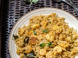 Andhra Style Prawn Pulao / Jhinga Pilaf