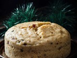 Eggless Mawa & Tutti Frutti Sponge Cake / Cardamom flavored Steamed Milk Cake - Christmas Recipes