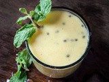Mango, Coconut Milk & Sabja Seeds Smoothie