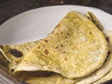 Masala Palak Paratha / Spinach Roti